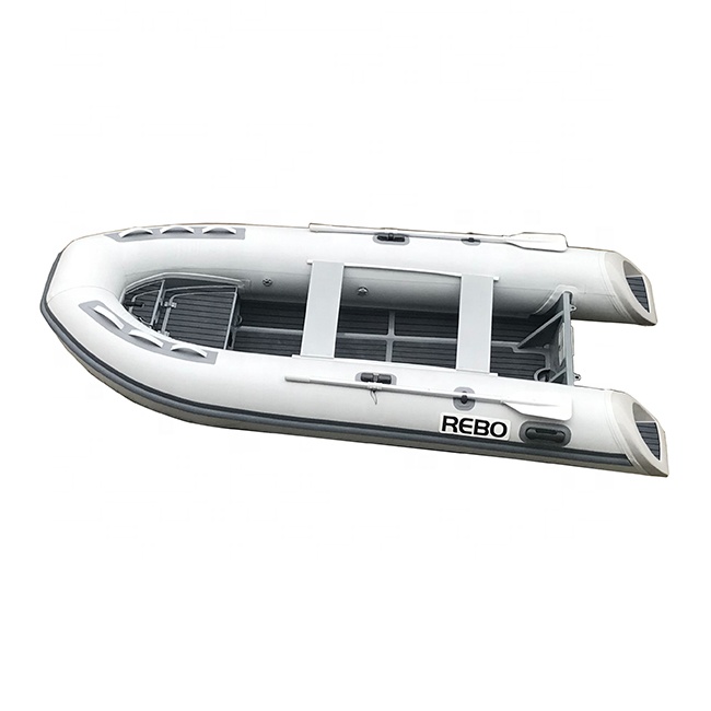 Fishing Boat Aluminum - 12ft RIB360 Durable Hypalon/PVC Small Aluminum