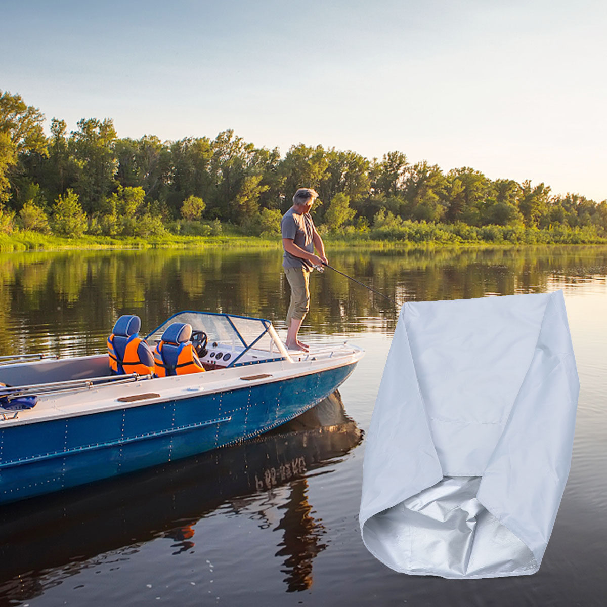 210D Oxford Boat Seat Cover Wa - Fishing Boat Cover ulasan dan harga