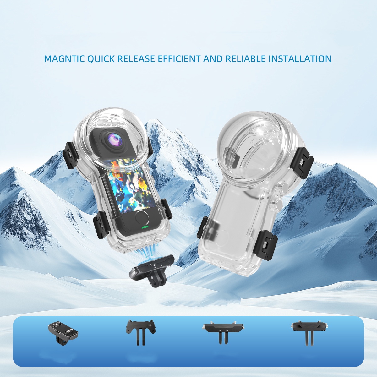Invisible Dive Case For Insta3 - Fishing Boat Cover ulasan dan harga